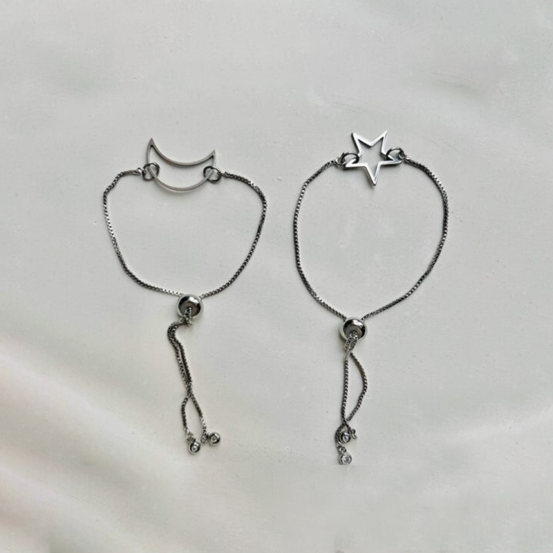  دستبند استیل ستاره یا ماه 