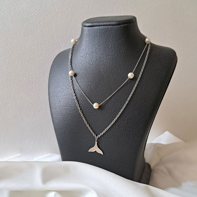 گردنبند دخترانه دو لاین پری دریایی