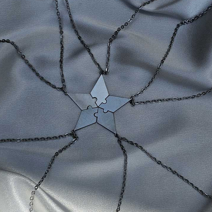  ست گردنبند 5 نفره پازلی 