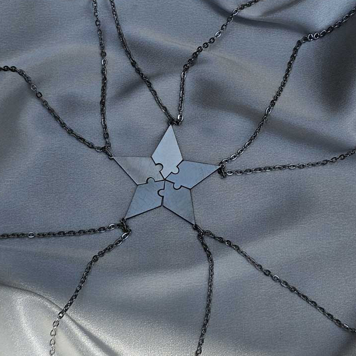  ست گردنبند 5 نفره پازلی 