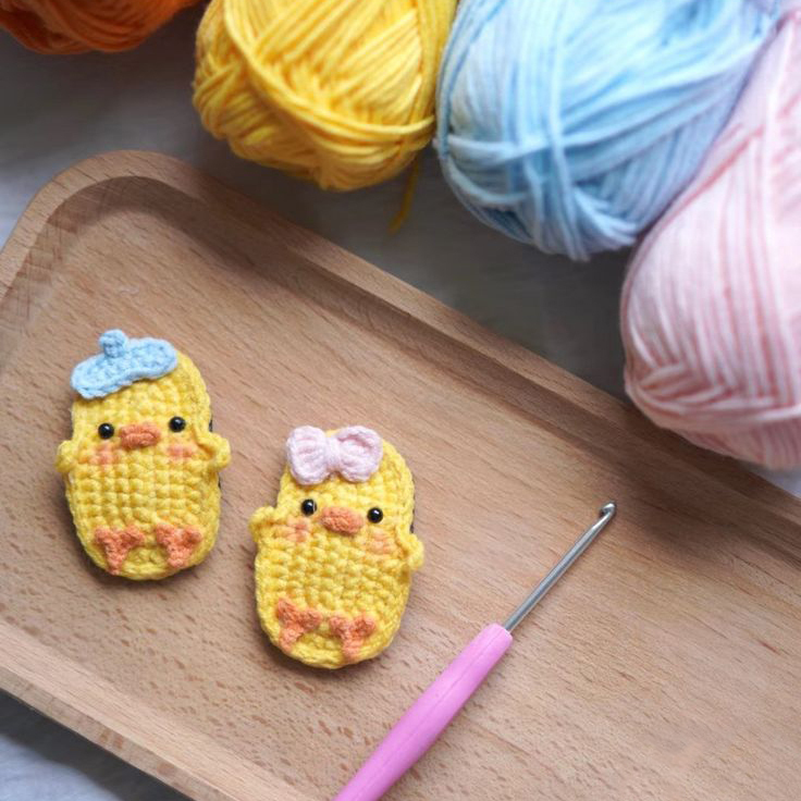  گیره سر بافتنی جوجه 