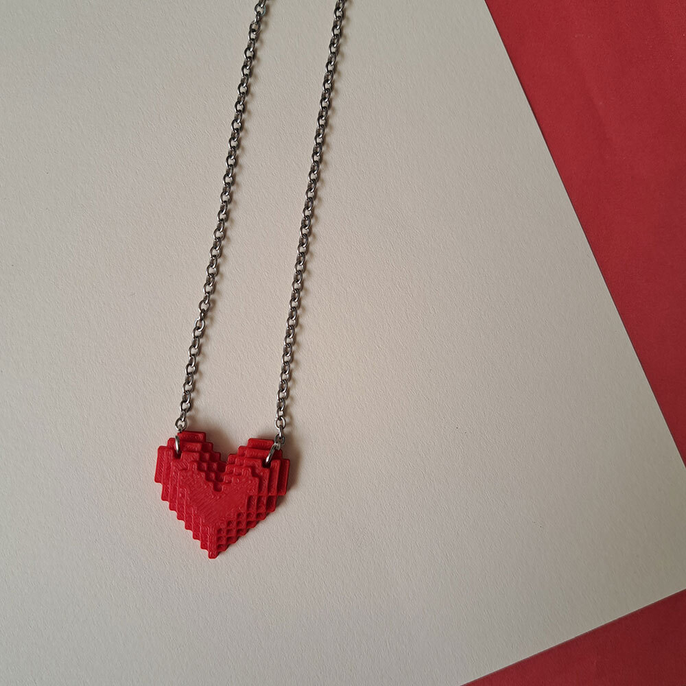  گردنبند قلب لگویی 