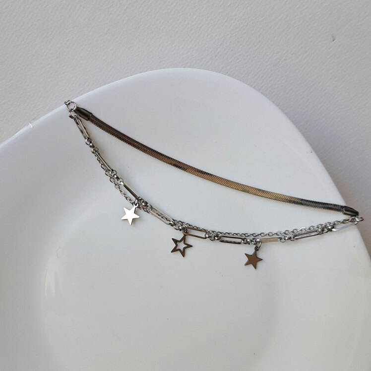 دستبند سه لاین سه ستاره 
