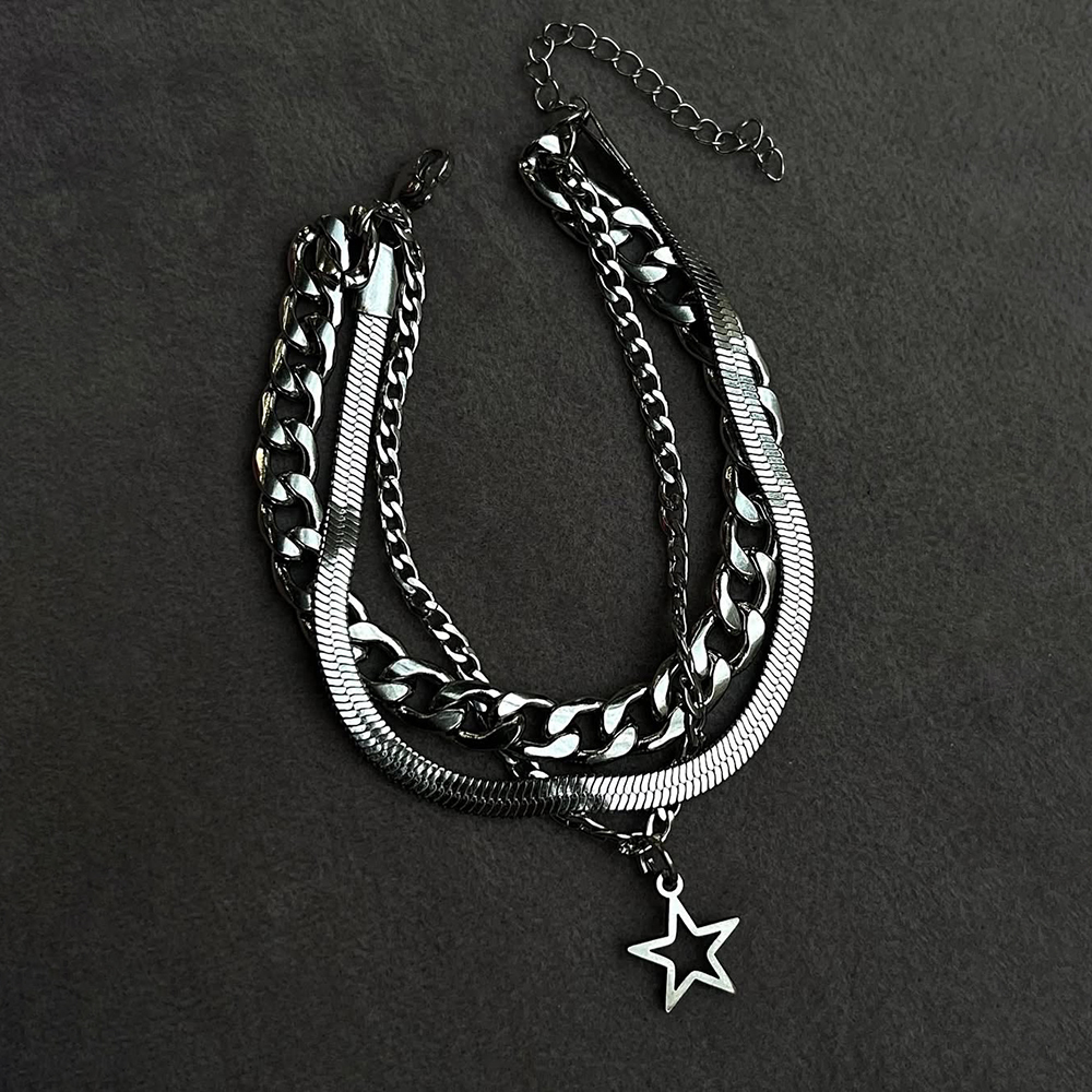  دستبند سه لاین ستاره 