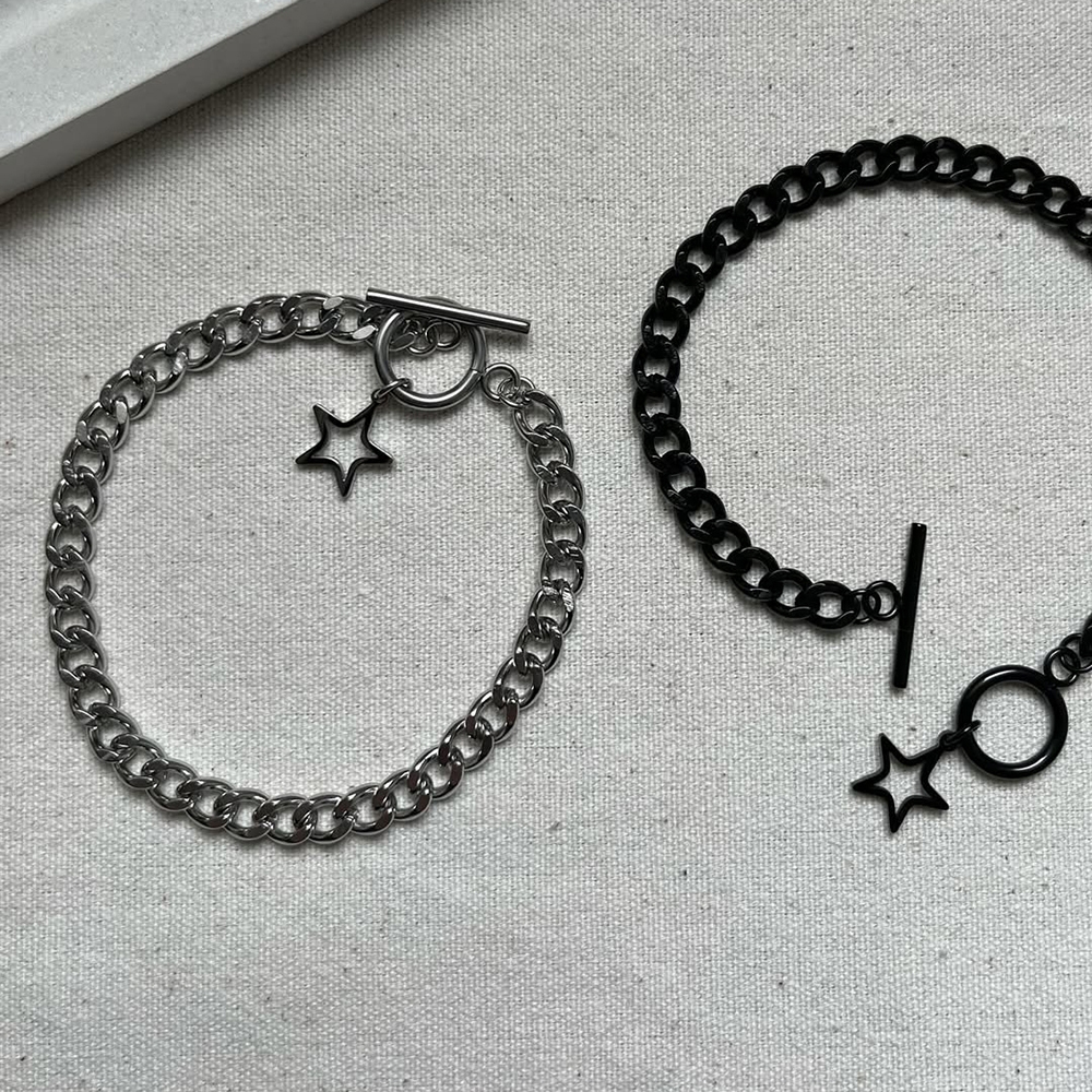  دستبند ستاره قفل تی 