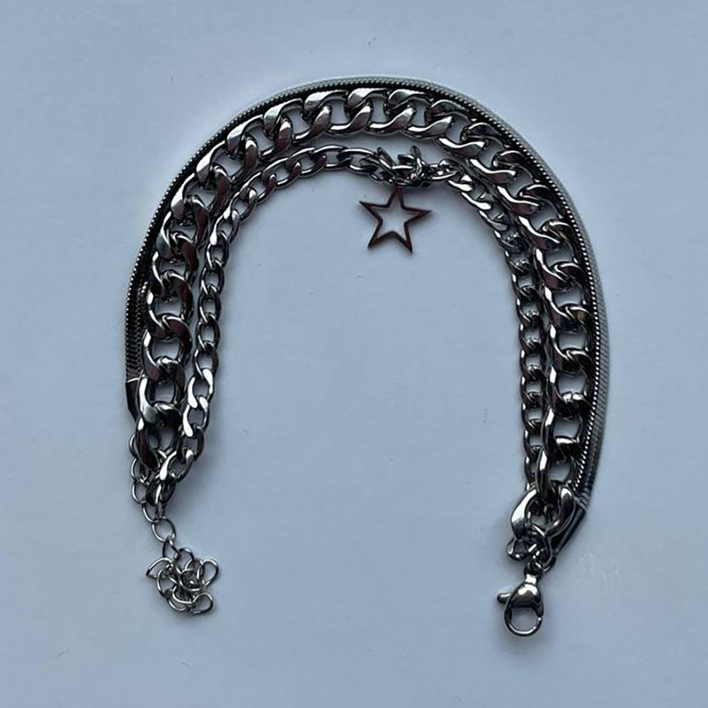  دستبند سه لاین ستاره 