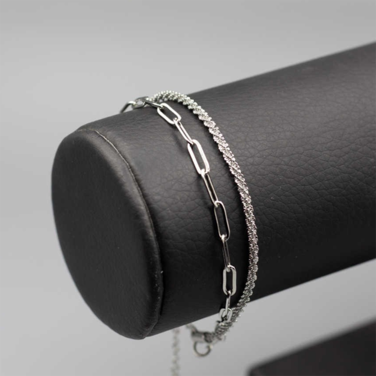  دستبند دولاین بیضی خاویاری