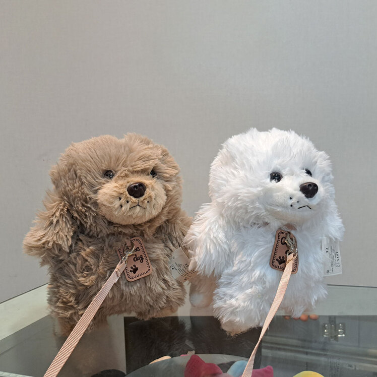 عروسک سگ پولیشی قلاده دار