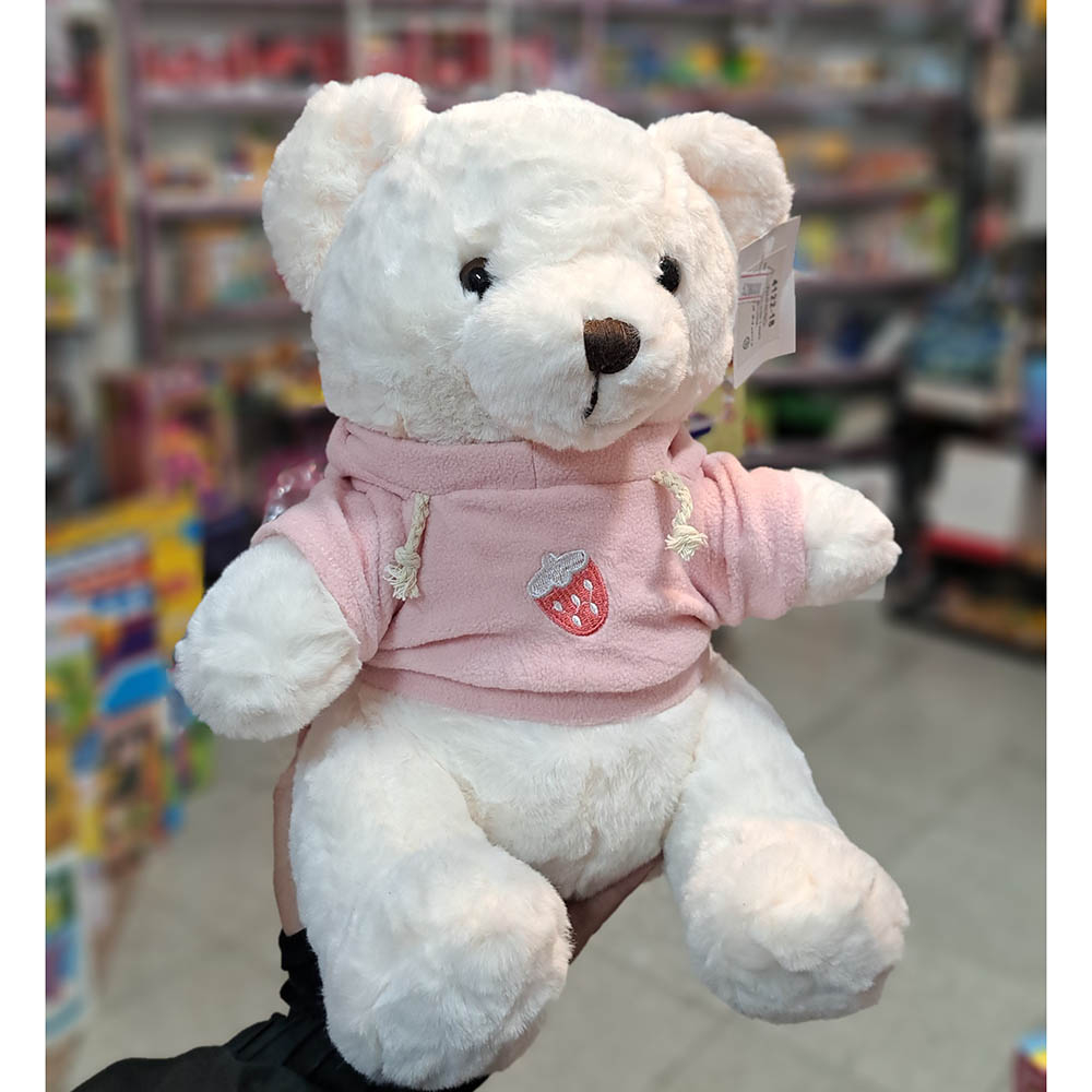  خرس هودی پوش صورتی 