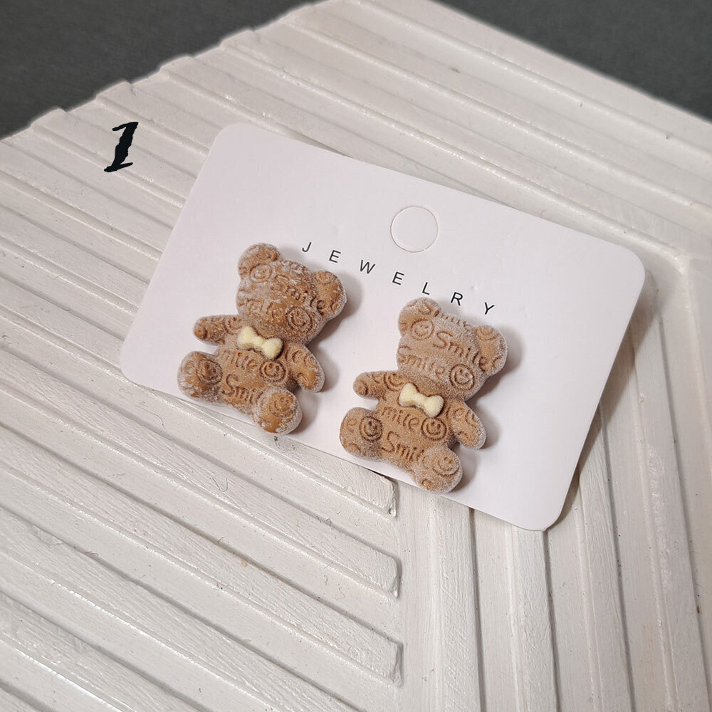 گوشواره های مخملی فانتزی خرگوش و خرس