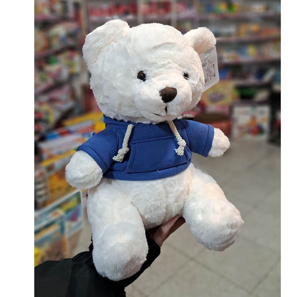  خرس هودی پوش آبی 