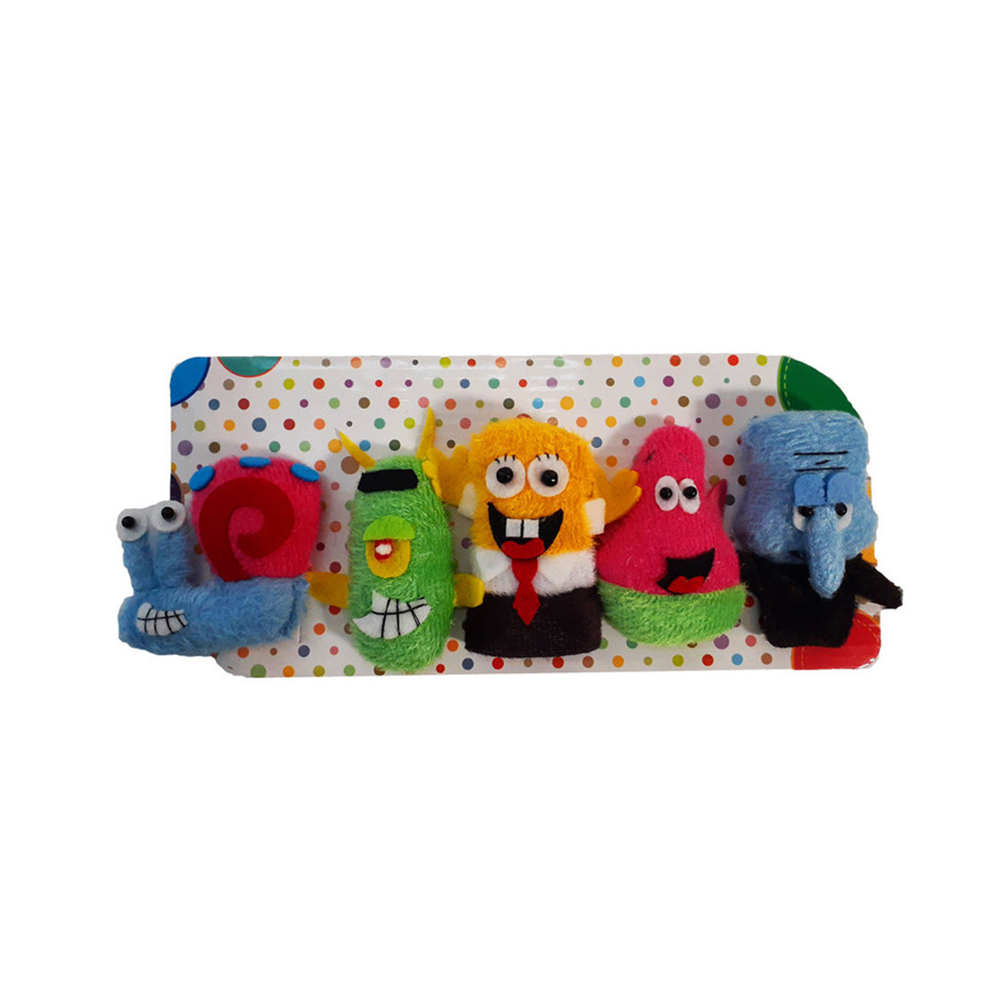 عروسک انگشتی باب اسفنجی و دوستان بسته 5 عددی