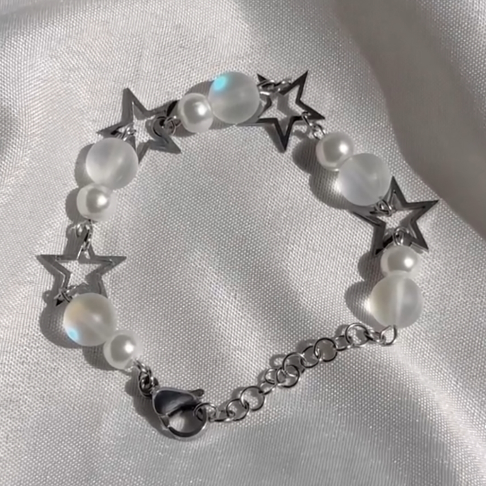  دستبند ماه و ستاره مون استون 