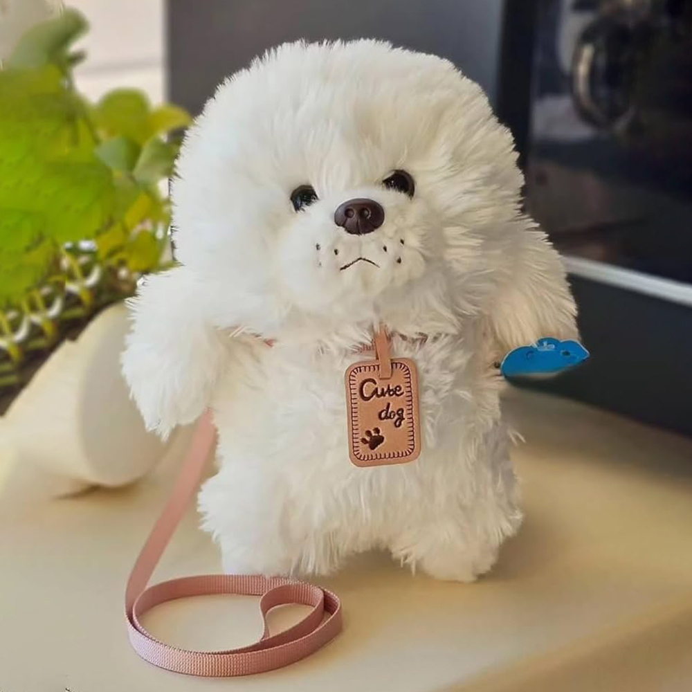  عروسک سگ پولیشی قلاده دار 