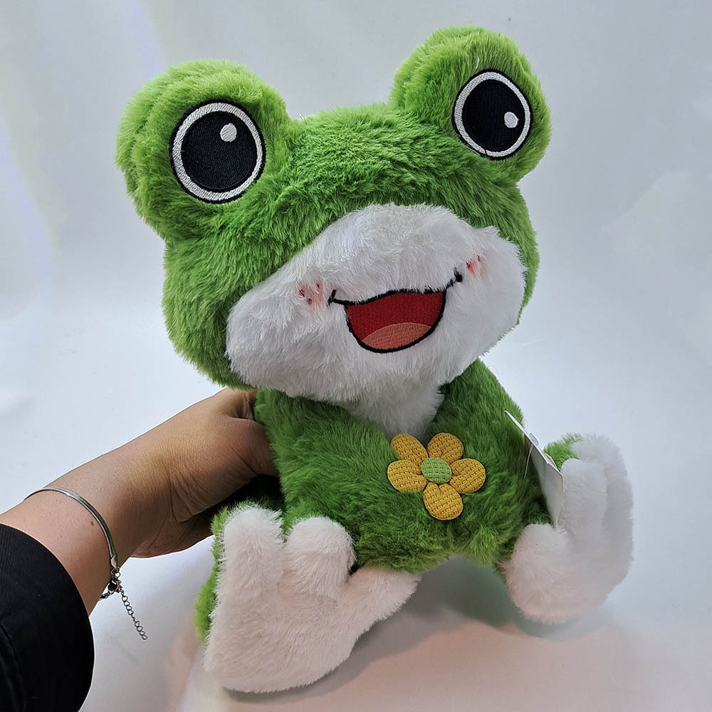  عروسک قورباغه گل به دست 