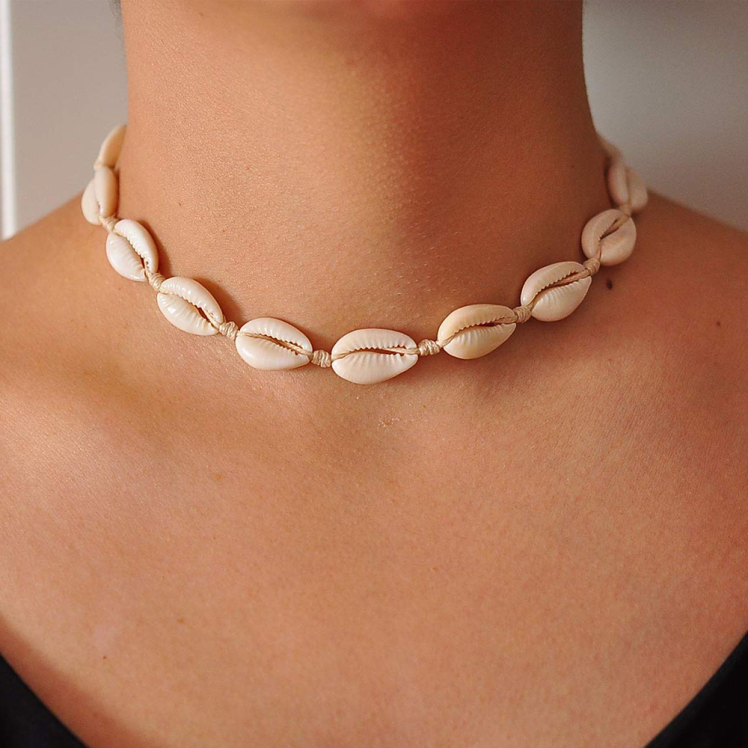 گردنبند صدف طبیعی 