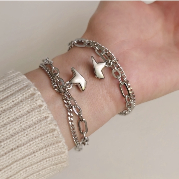  دستبند استیل ست ستاره‌ای مگنتی 