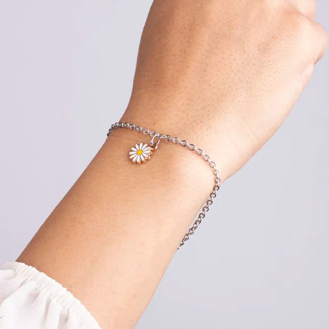  دستبند استیل بابونه 