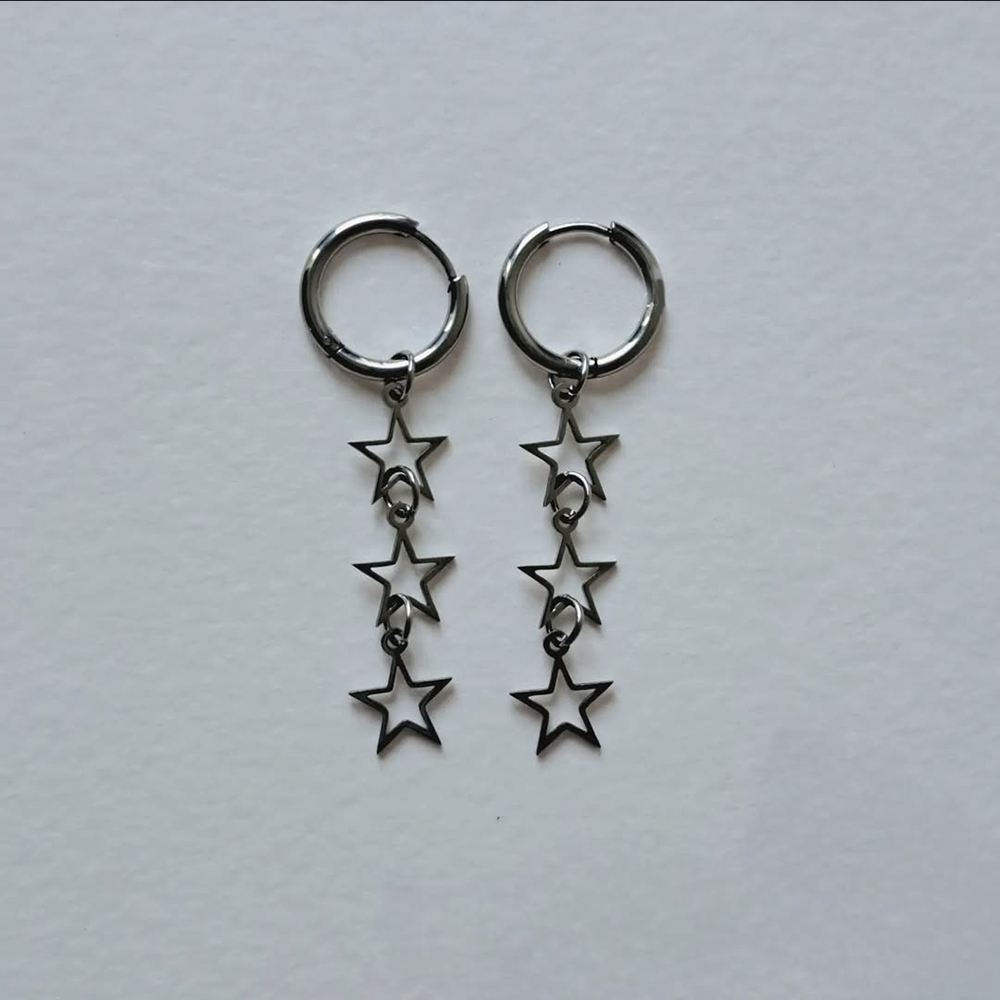  گوشواره سه ستاره 