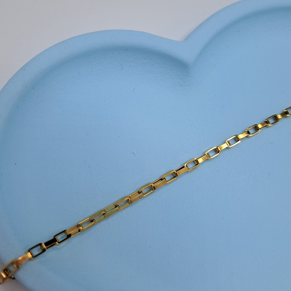 دستبند اسپرت آجری طلایی