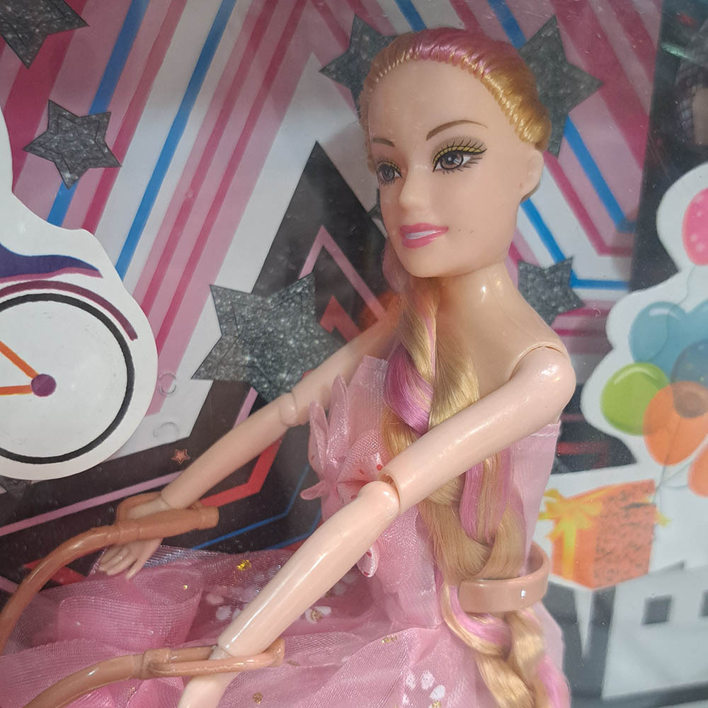  اسباب بازی باربی مفصلی دوچرخه سوار 