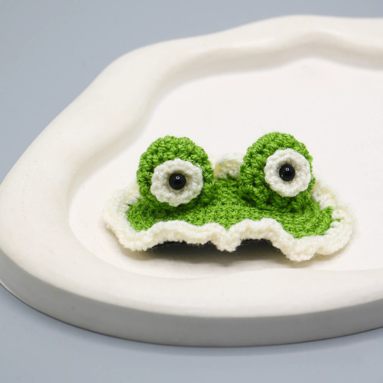 گیره سر بافتنی قورباغه