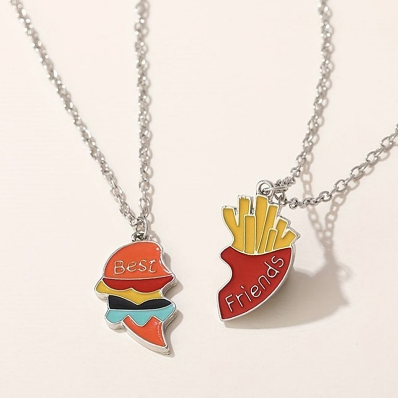 گردنبد ست دوستی طرح فست فود