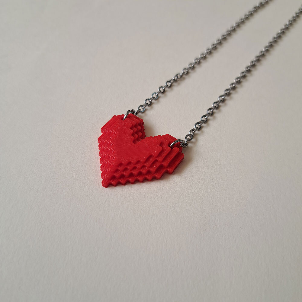  گردنبند قلب لگویی 