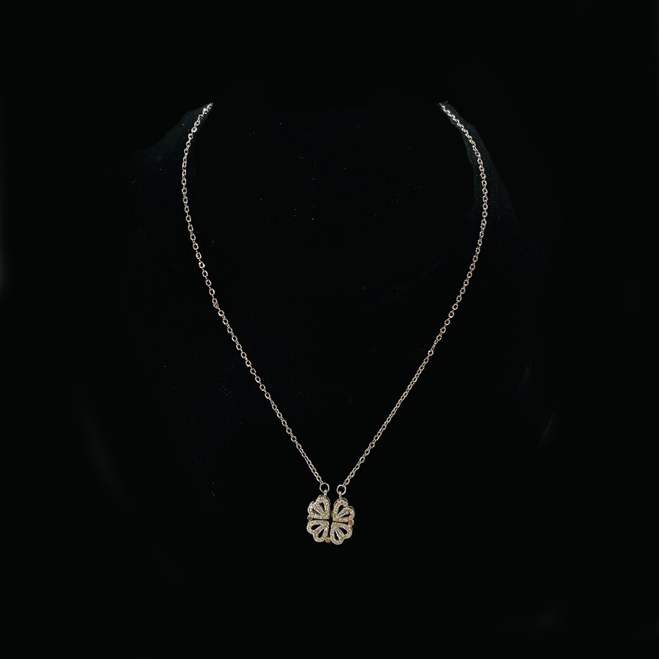  گردنبند جواهری قلبی مگنتی 