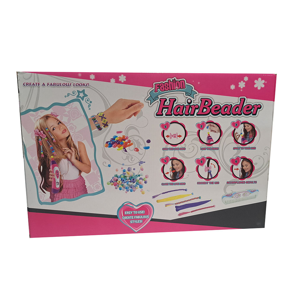  دستگاه بافت مو به همراه مهره و گیس رنگی 