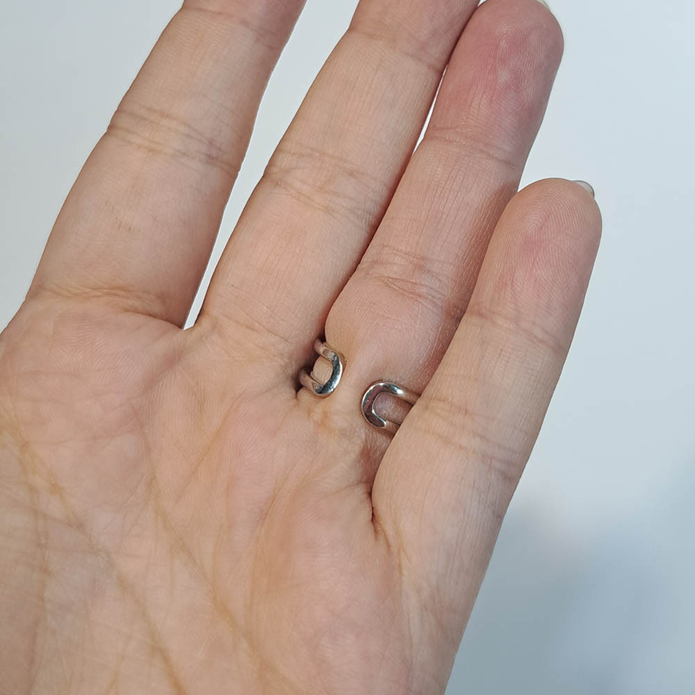  انگشتر جواهری طرح پروانه دو لاین 