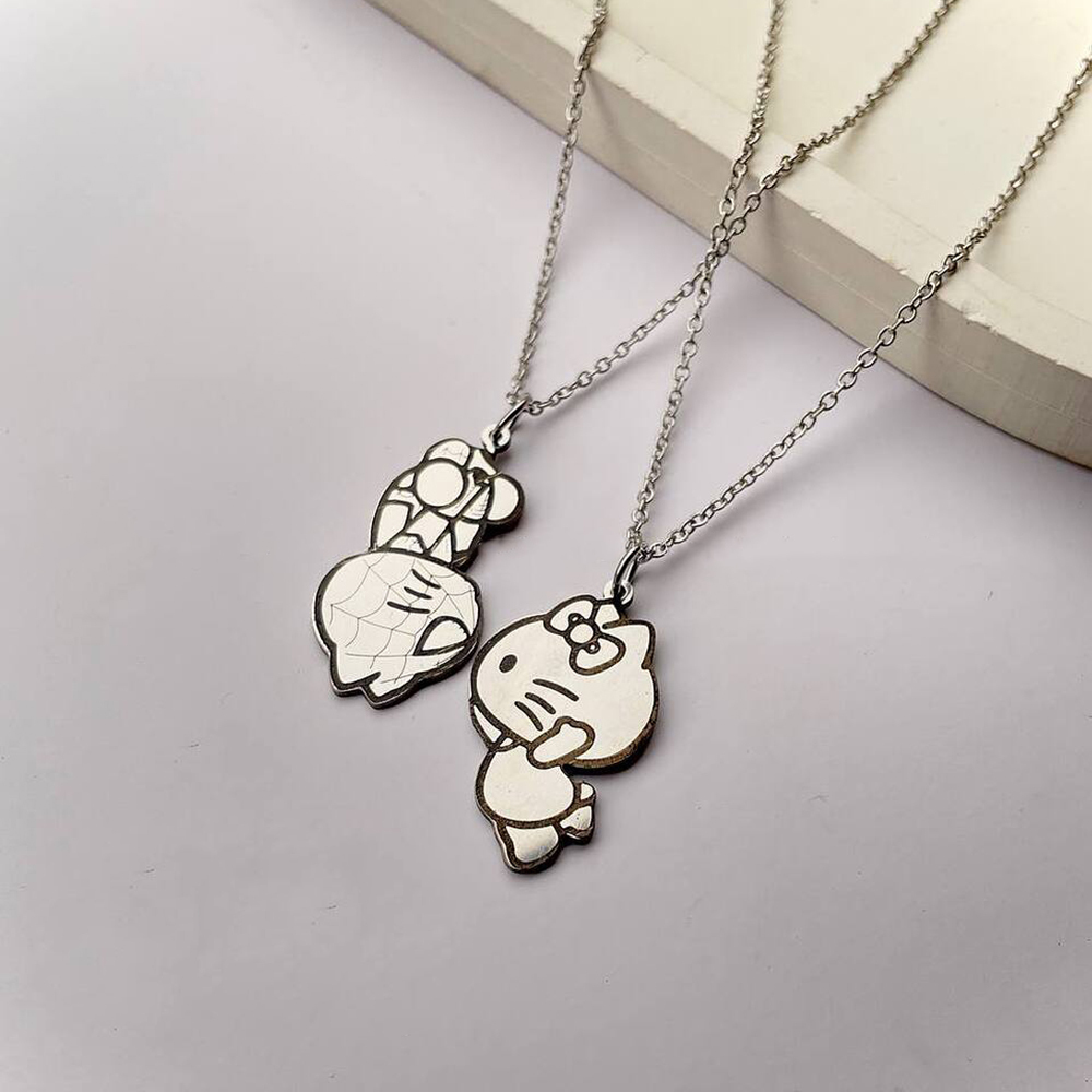  ست گردنبند کاپلی اسپایدرمن و کیتی 