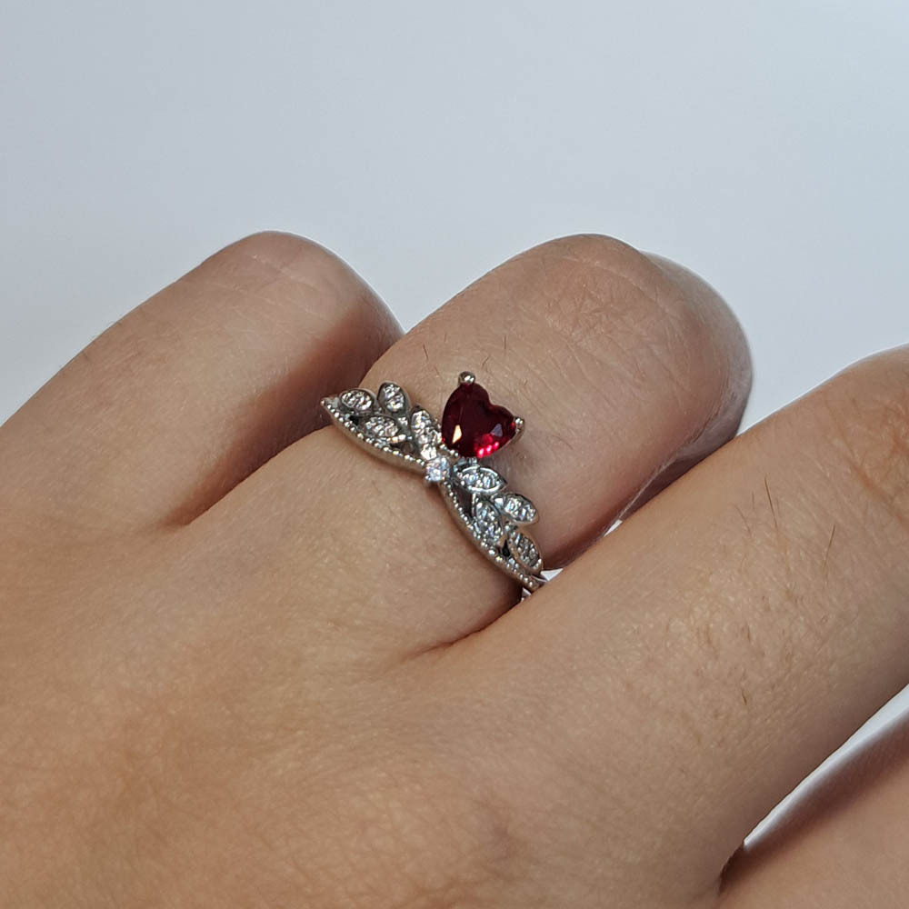  انگشتر جواهری طرح تاج 