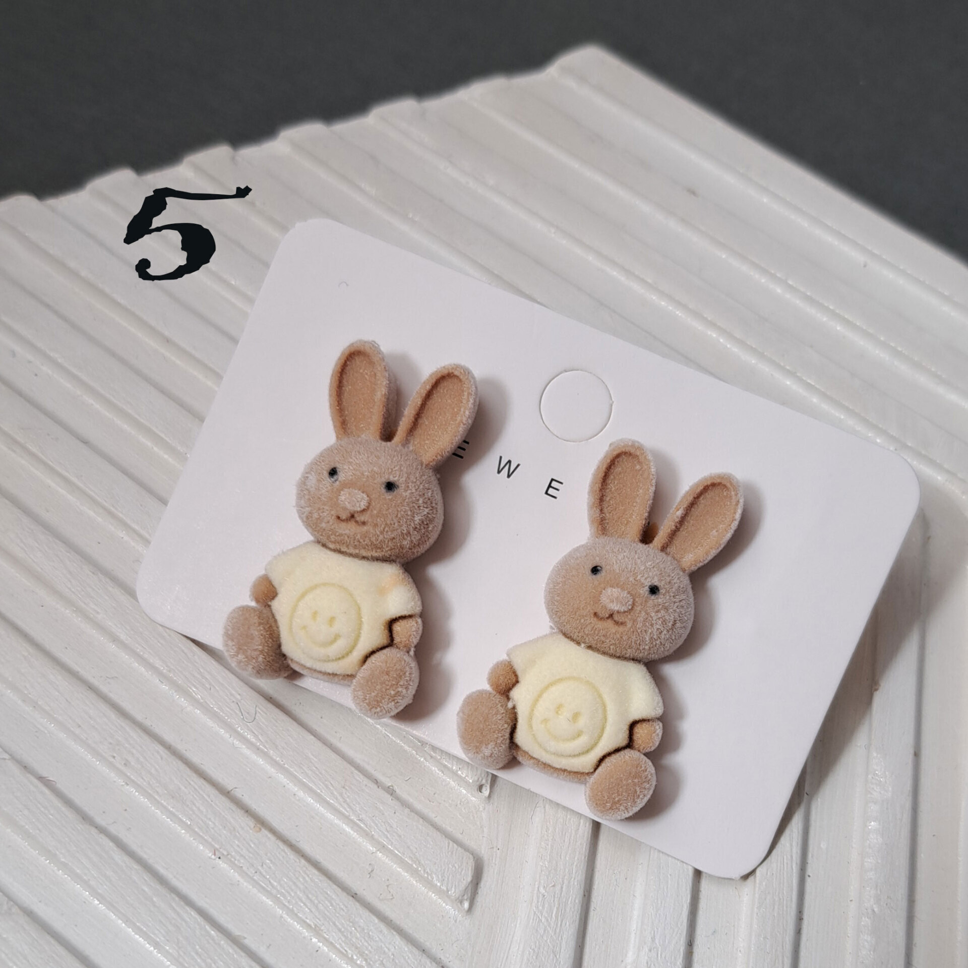 گوشواره های مخملی فانتزی خرگوش و خرس