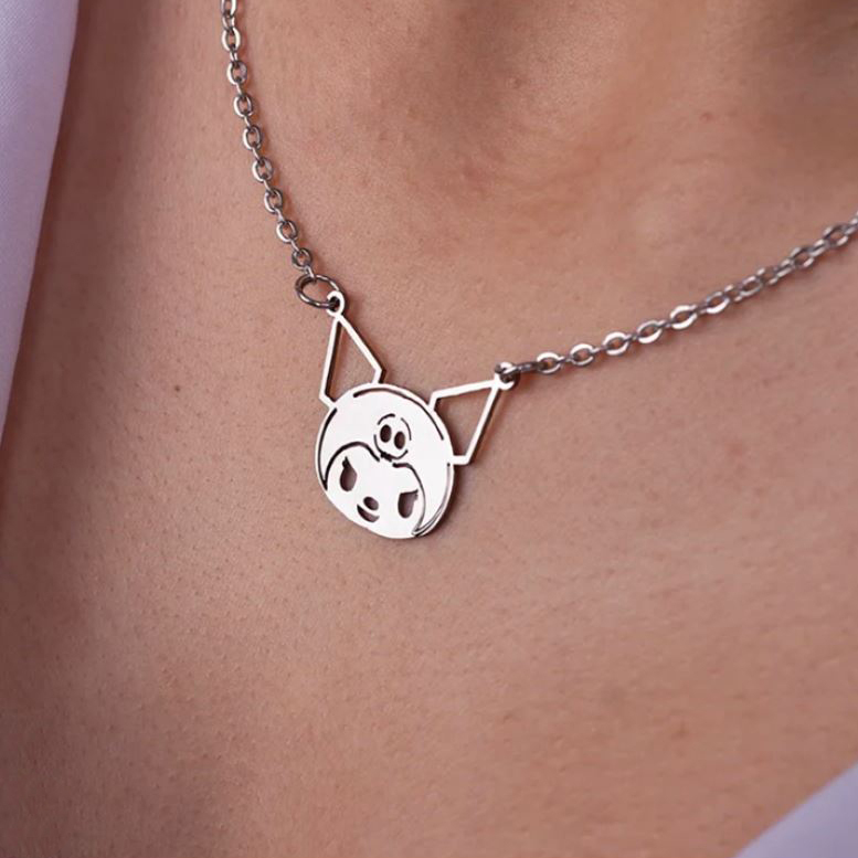  گردنبند استیل کرومی 