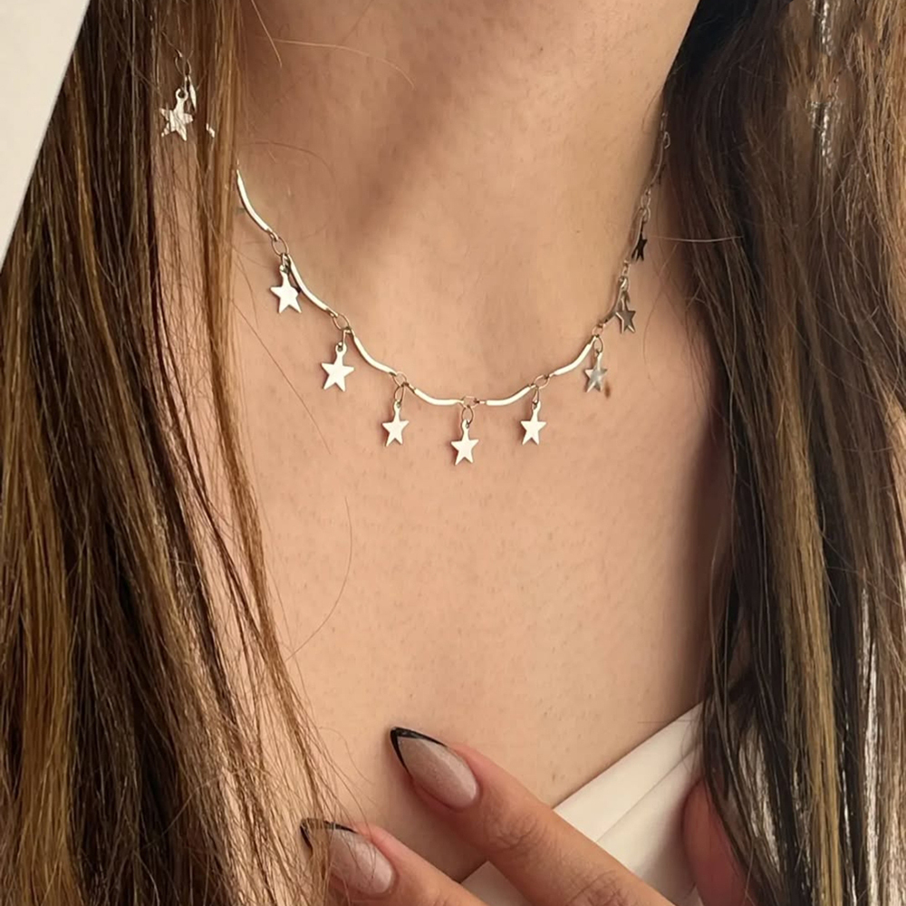  گردنبند چوکری فول ستاره 