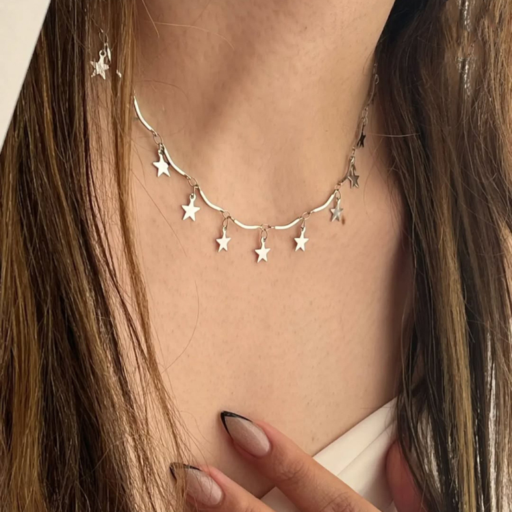 گردنبند چوکری فول ستاره 