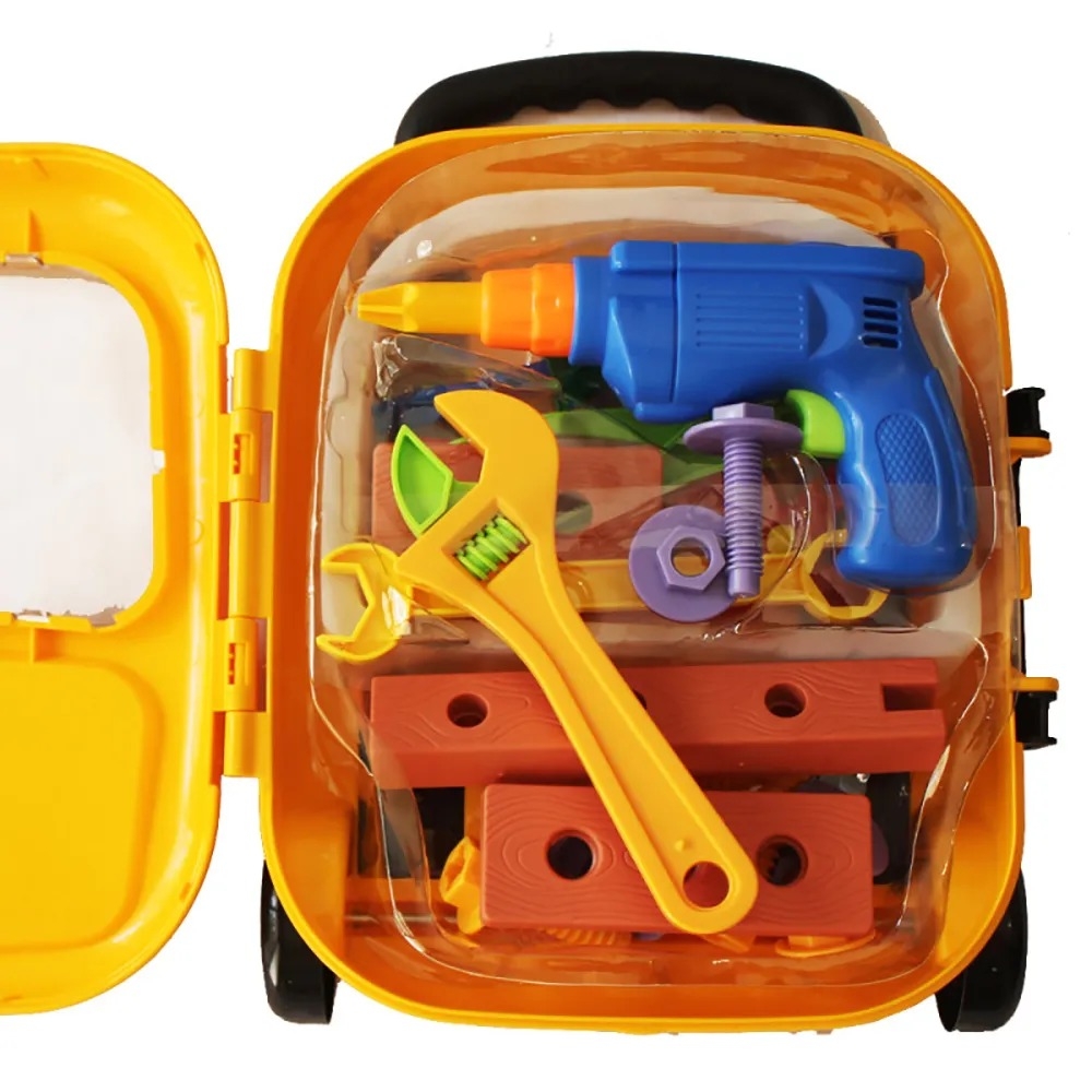  ست اسباب بازی ابزار نجاری مدل چمدانی 
