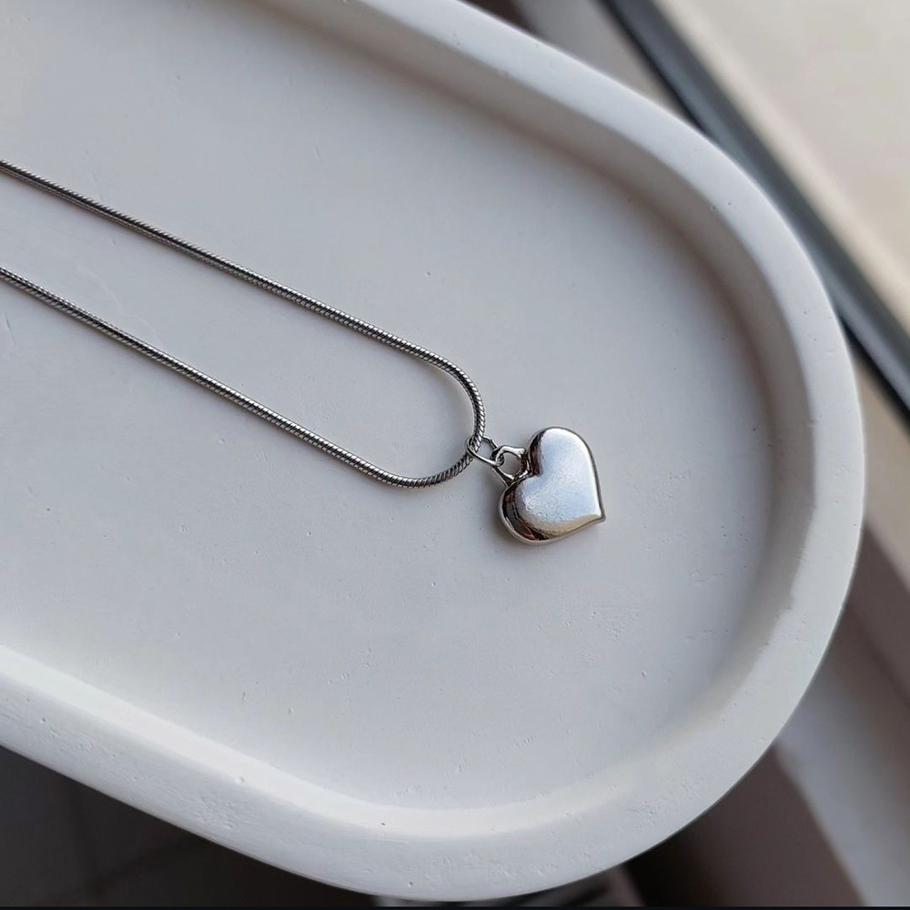  گردنبند قلب برجسته مینیمال 