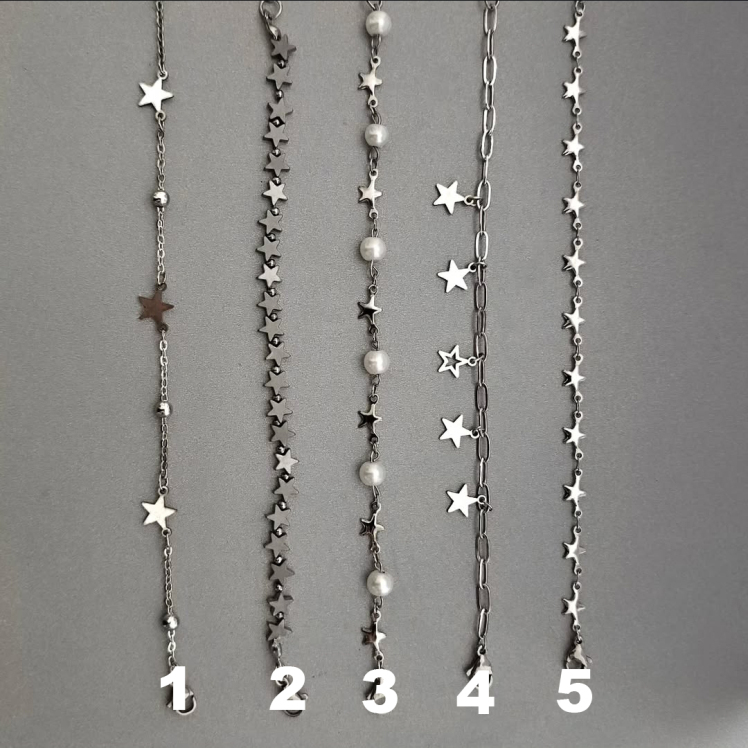 دستبند استیل کالکشن استار