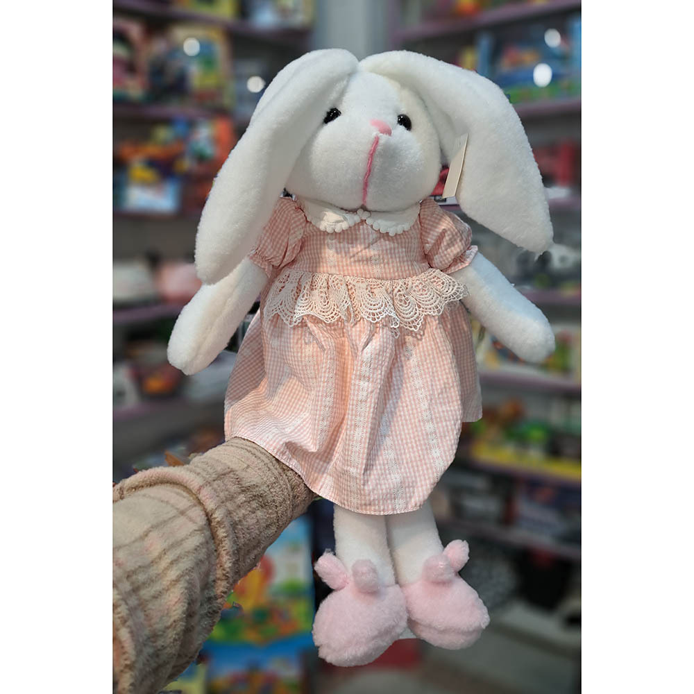  عروسک خرگوش ناز پیراهن دار 
