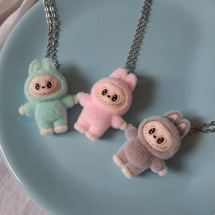 گردنبند فانتزی لابوبو مخملی 