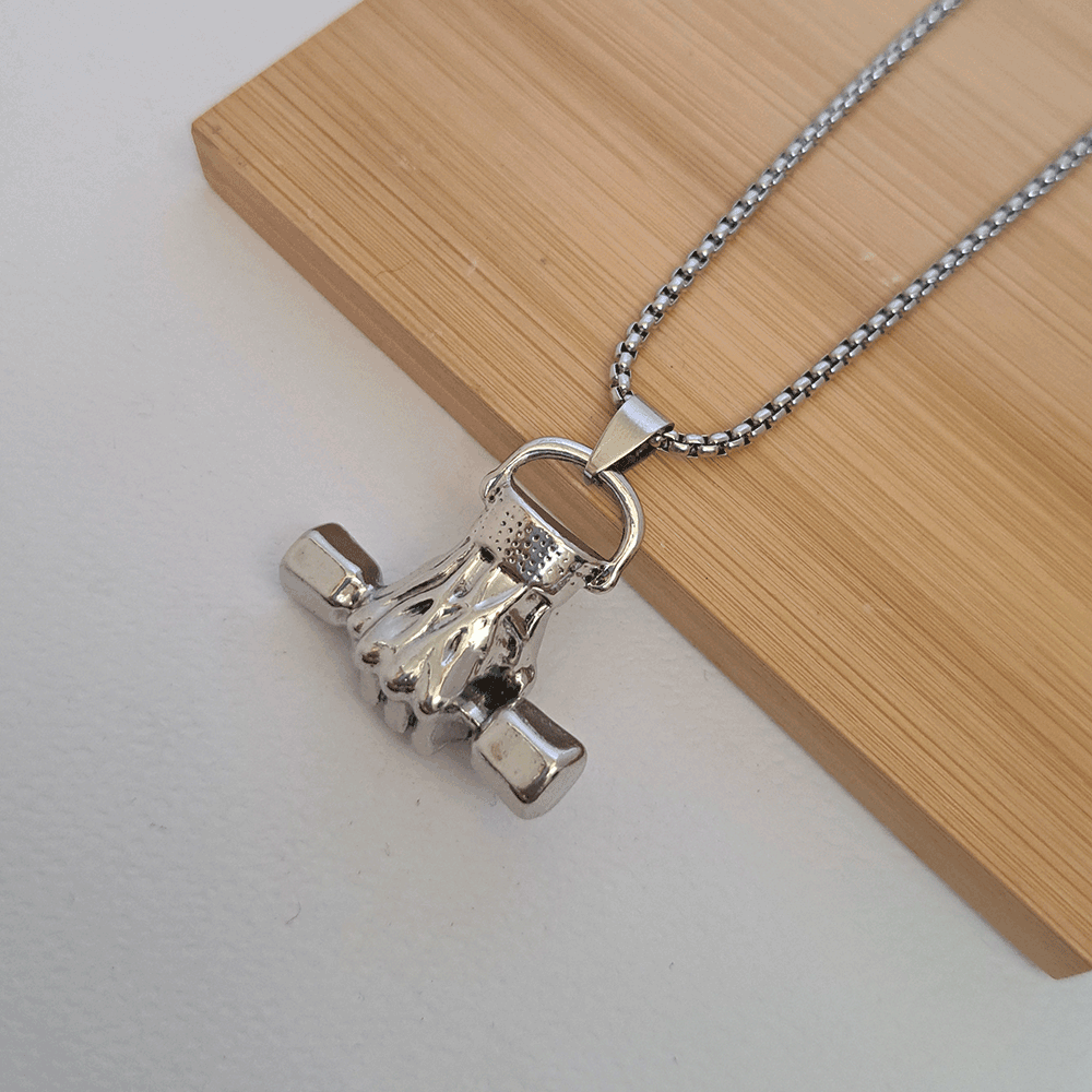 گردنبند مدل دمبل