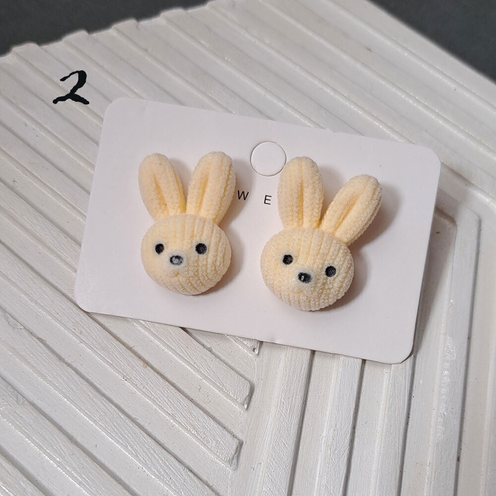 گوشواره های مخملی فانتزی خرگوش و خرس