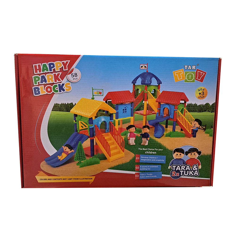  لگو پارک شادی تک توی 58 تکه happy park blocks 