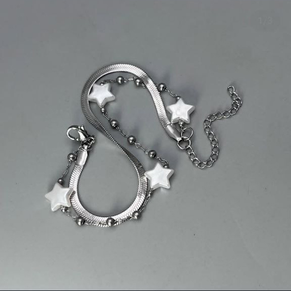 دستبند دو لاین ماری و ستاره