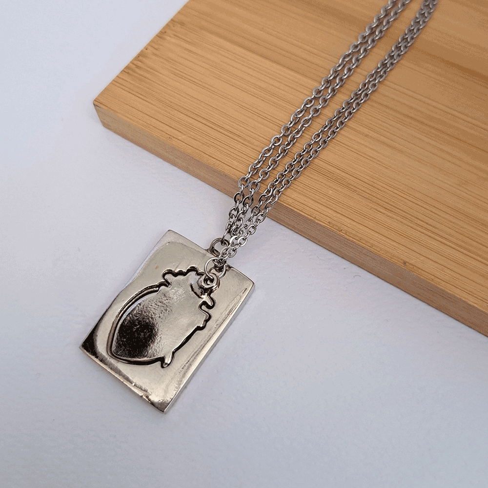  گردنبند مدل قلب ست دو عددی 