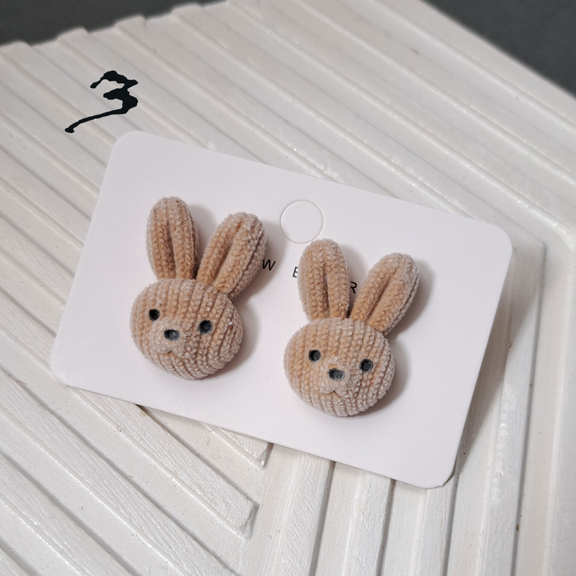 گوشواره های مخملی فانتزی خرگوش و خرس