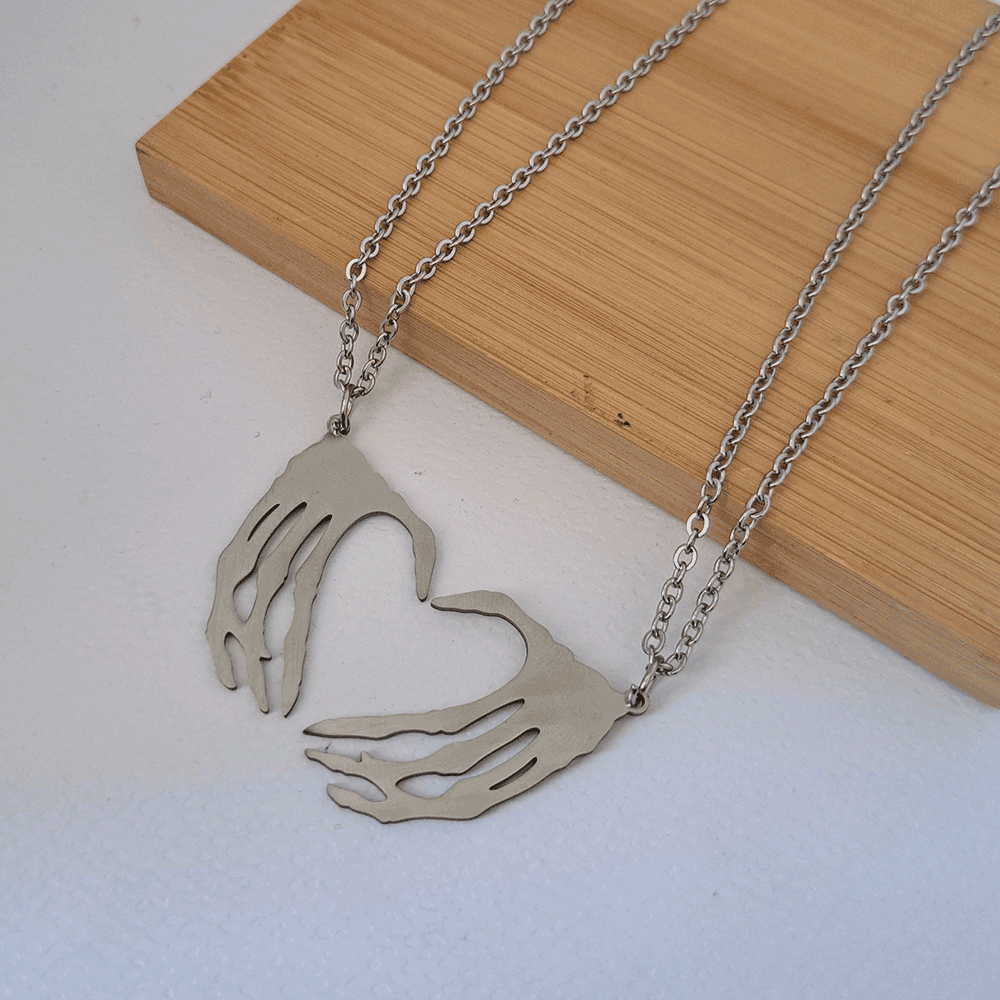  گردنبند ست مدل دست اسکلت 