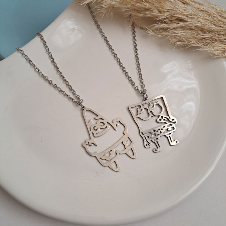 گردنبند ست باب اسفنجی 